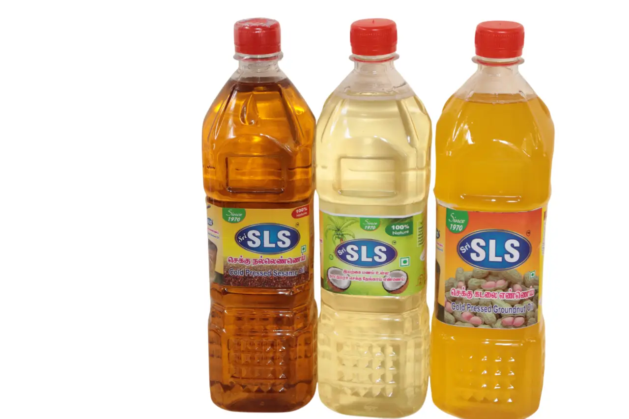 Cold Pressed Groundnut 1L + Cold Pressed Gingelly 1L + Cold Pressed Coconut 1L